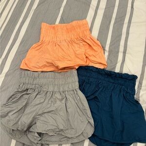 Bundle of 3 Free People running shorts